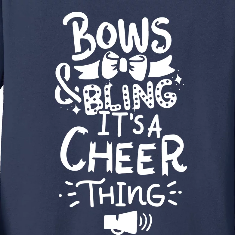 Cheerleading Cheerleader Football Gift Kids Long Sleeve Shirt