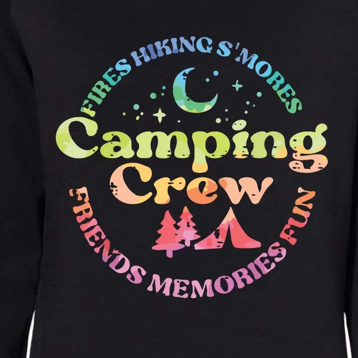 Camping Crew Family Friends Girl Womens California Wash Sweatshirt