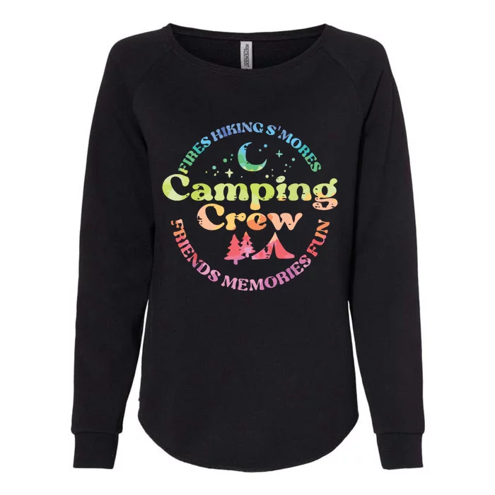 Camping Crew Family Friends Girl Womens California Wash Sweatshirt