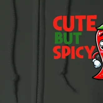 Cute Chili Funny Cute But Spicy Baby Full Zip Hoodie