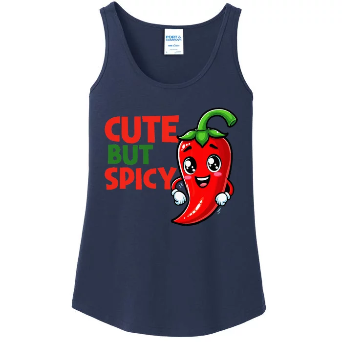 Cute Chili Funny Cute But Spicy Baby Ladies Essential Tank