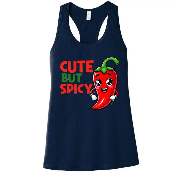 Cute Chili Funny Cute But Spicy Baby Women's Racerback Tank