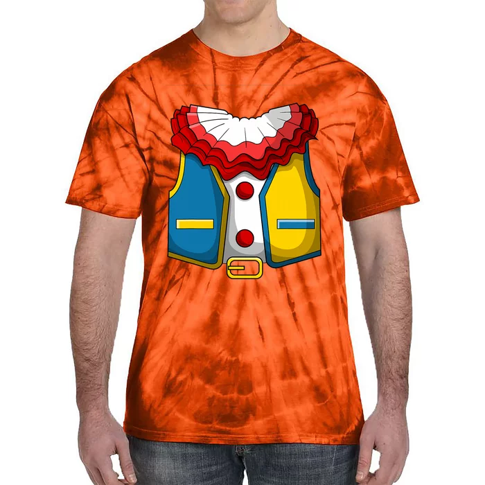 Clown Costume Funny Circus Play Halloween Tie-Dye T-Shirt