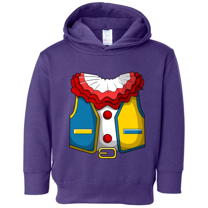 Clown Costume Funny Circus Play Halloween Toddler Hoodie