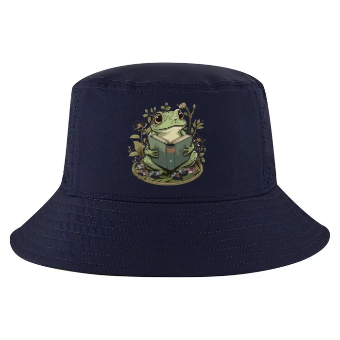 Cute Cottagecore Floral Frog Aesthetic Women Graphic Cool Comfort Performance Bucket Hat