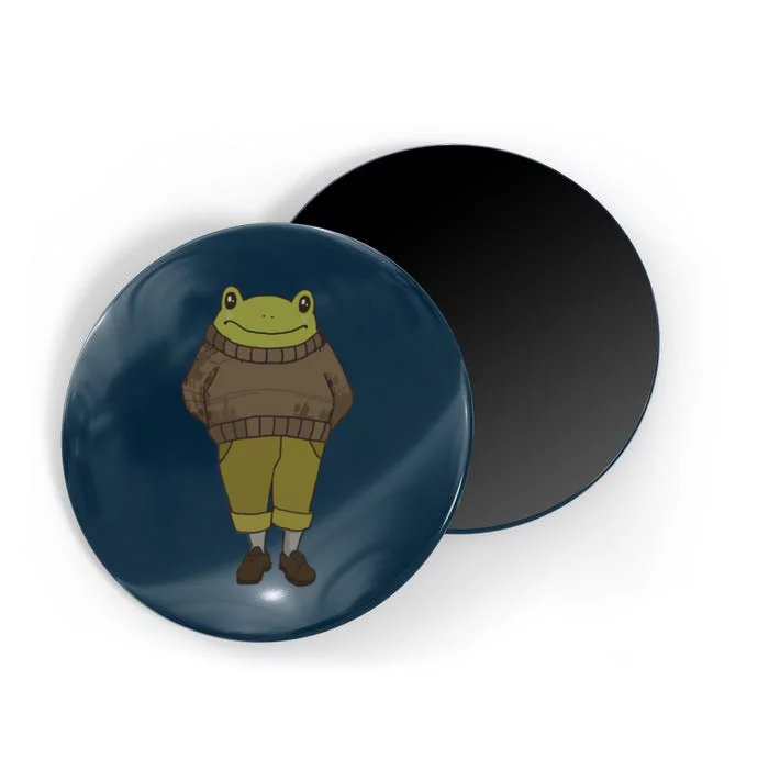 Cute Cottagecore Frog Goblincore Dark Academia Aesthetic Magnet