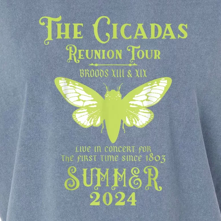 Cicada Concert Fest Lover The Cicada Reunion U.S Tours 2024 Gift Garment-Dyed Women's Muscle Tee