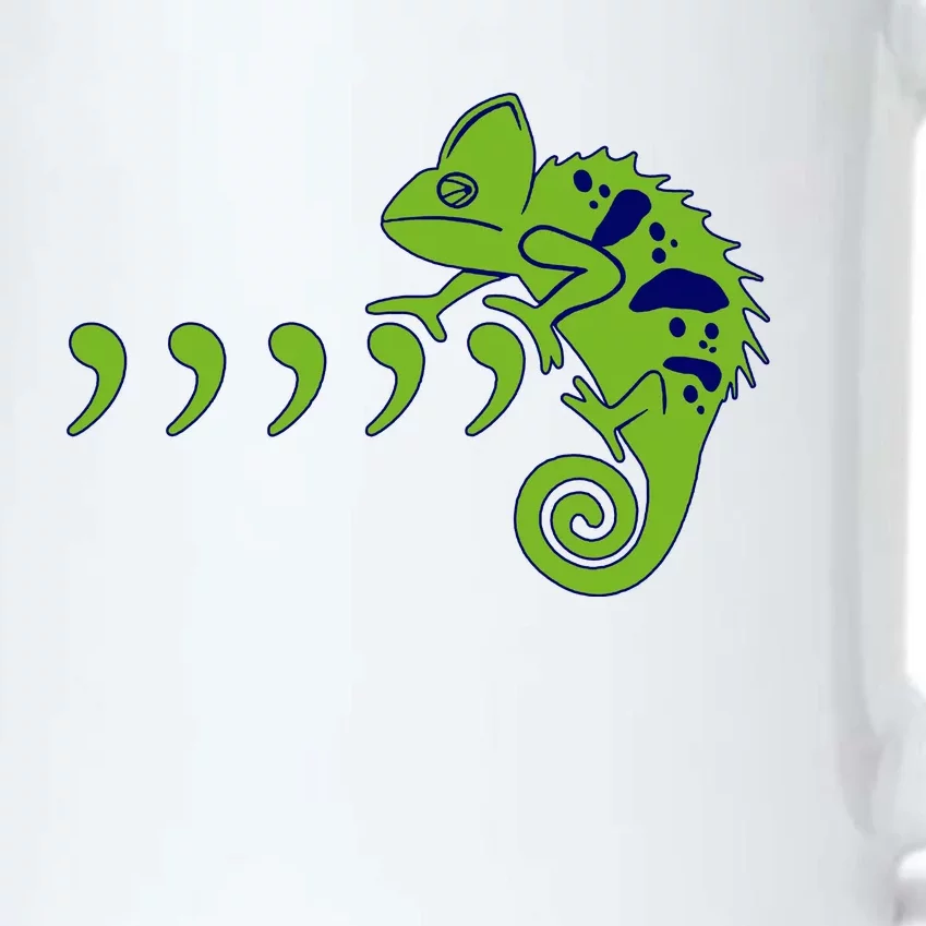 COMMA CHAMELEON FUNNY SONG PARODY MEME Black Color Changing Mug