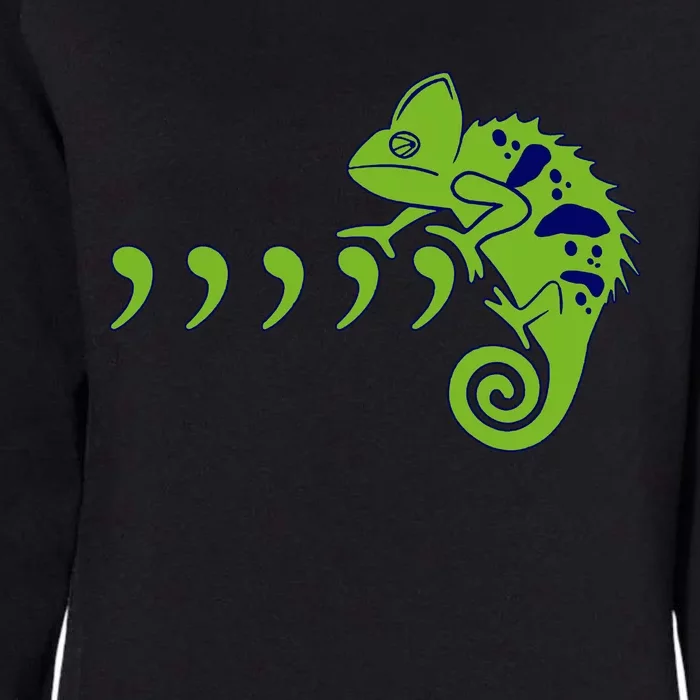 COMMA CHAMELEON FUNNY SONG PARODY MEME Womens California Wash Sweatshirt