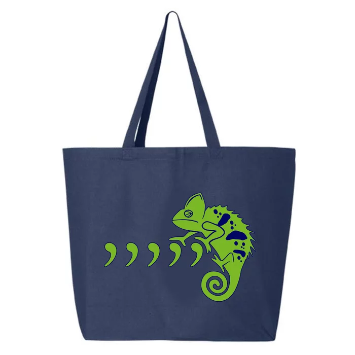 COMMA CHAMELEON FUNNY SONG PARODY MEME 25L Jumbo Tote