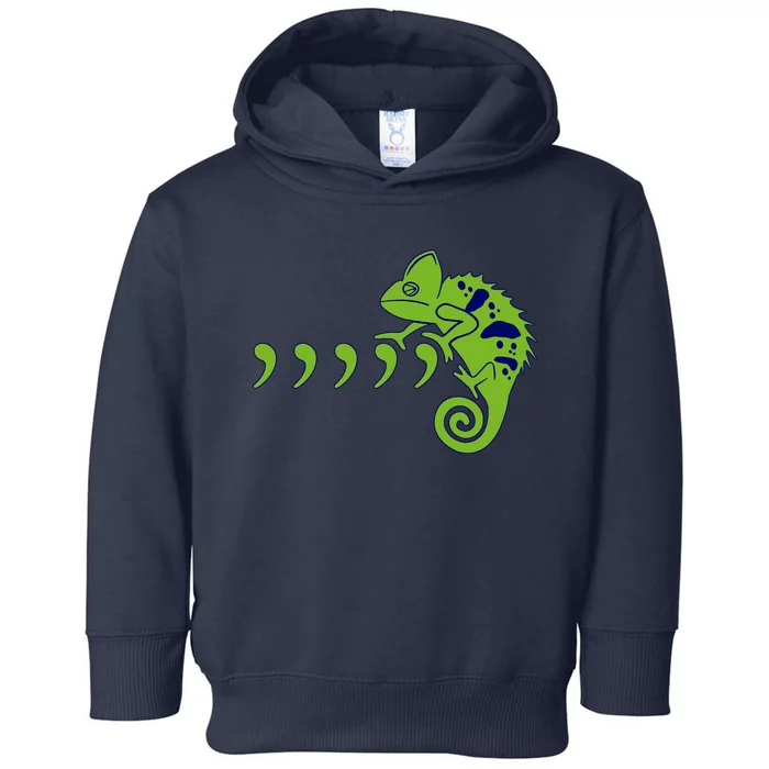 COMMA CHAMELEON FUNNY SONG PARODY MEME Toddler Hoodie