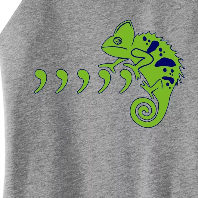 COMMA CHAMELEON FUNNY SONG PARODY MEME Women’s Perfect Tri Rocker Tank