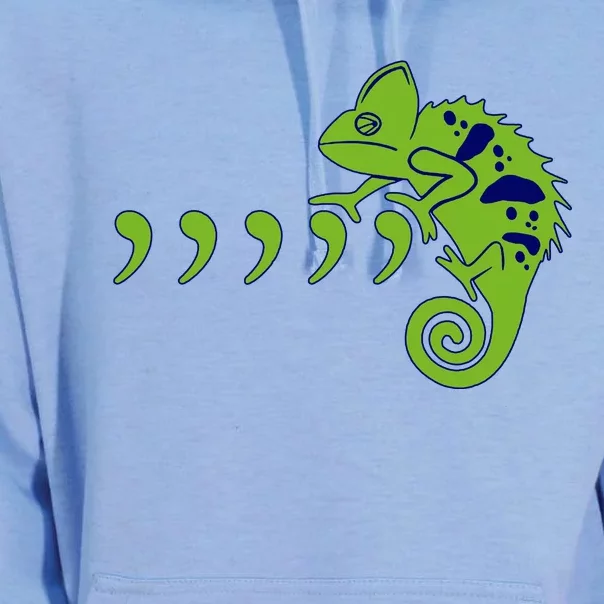 COMMA CHAMELEON FUNNY SONG PARODY MEME Unisex Surf Hoodie