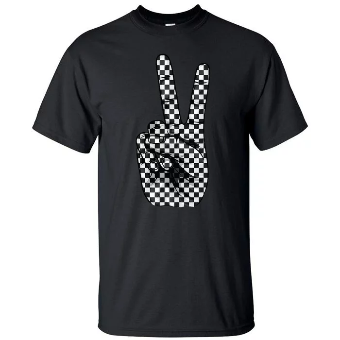 Cool Checkered For Men Women Checker Pattern Checkerboard Tall T-Shirt