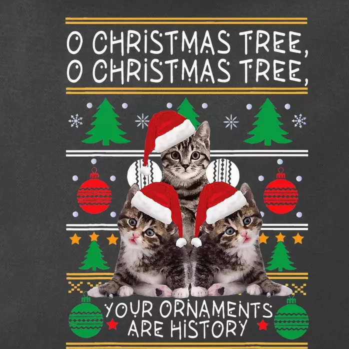 Cats Christmas Funny Ornaments Pajama Family Gift Zip Tote Bag