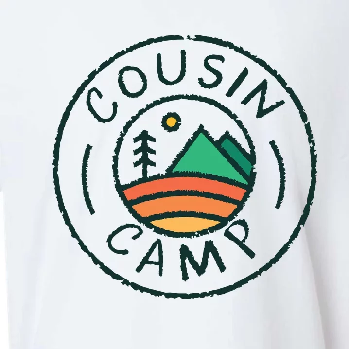 Cousin Camp Friends Summer Travel Family Camping Vacation Sueded Cloud Jersey T-Shirt