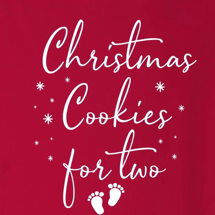 Christmas Cookies For Two Christmas Pregnancy Announcement Toddler Long Sleeve Shirt