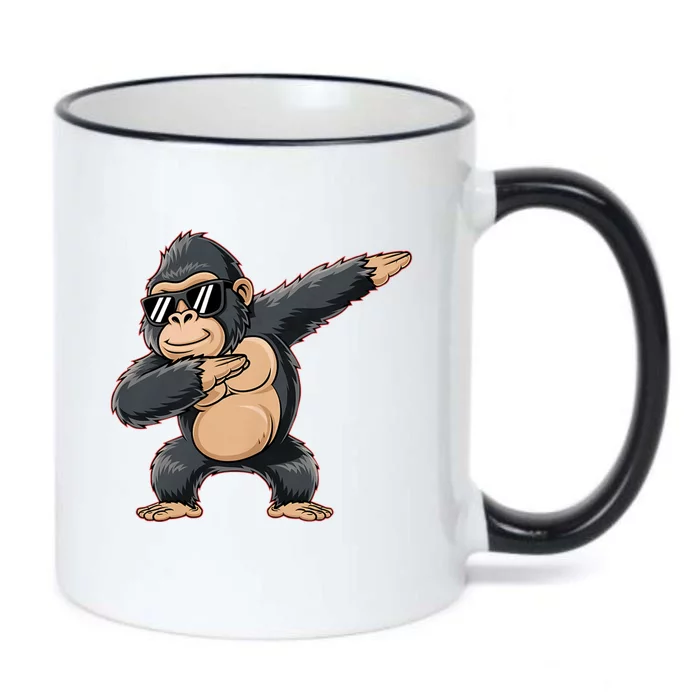 Cool Cartoon Gorilla Dabbing Funny Black Color Changing Mug