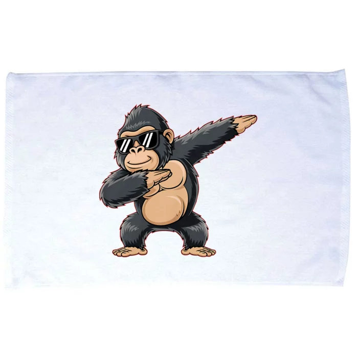 Cool Cartoon Gorilla Dabbing Funny Microfiber Hand Towel