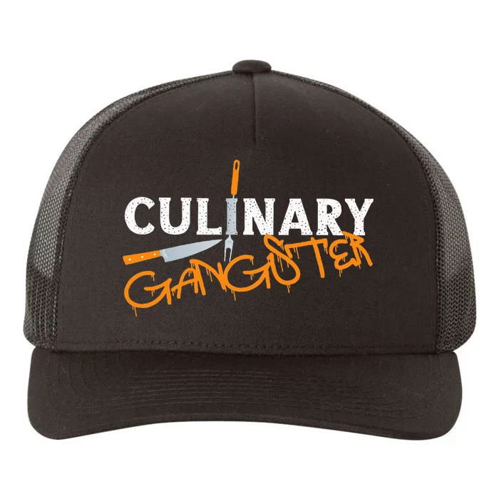 Cooking Cook Gangster Kitchen Chef Culinary Gangster Yupoong Adult 5-Panel Trucker Hat