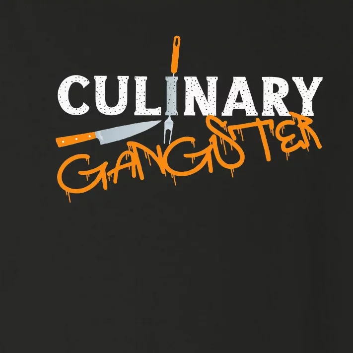 Cooking Cook Gangster Kitchen Chef Culinary Gangster Toddler Long Sleeve Shirt