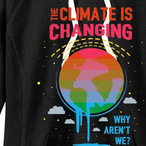 Climate Change Global Warming Awareness Earth Day Gift Women's Fleece Hoodie