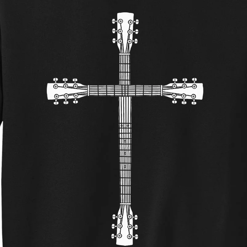 Cool Christian Guitar Cross Funny Musician Guitarist Gift Sweatshirt