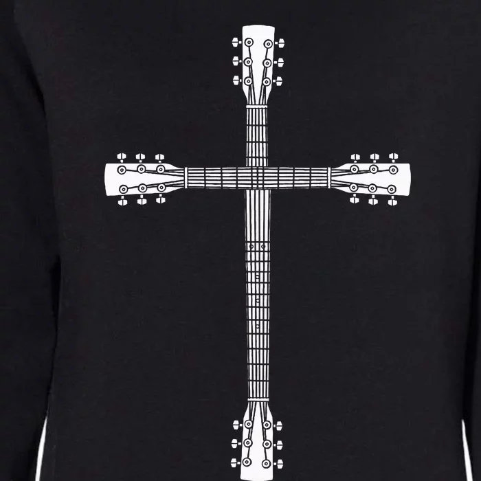 Cool Christian Guitar Cross Funny Musician Guitarist Gift Womens California Wash Sweatshirt