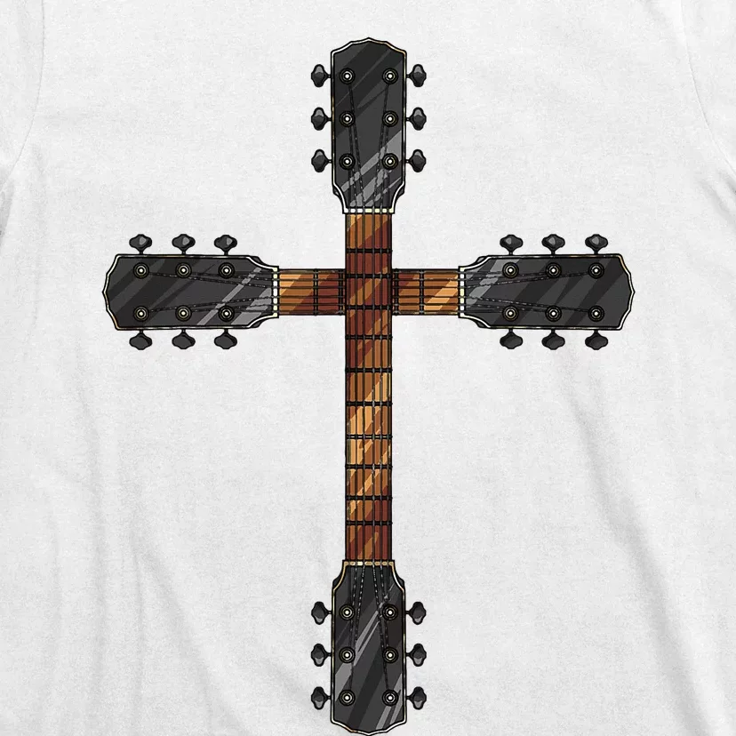 Cool Christian Guitar Cross Funny Musician Guitarist Gift T-Shirt