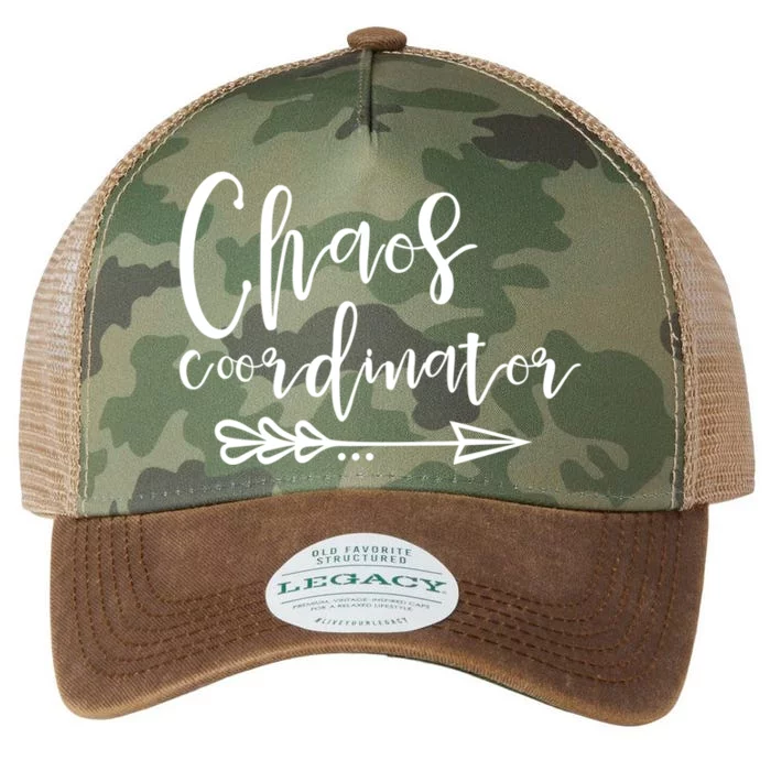 Chaos Coordinator Gift Funny Gift Legacy Tie Dye Trucker Hat