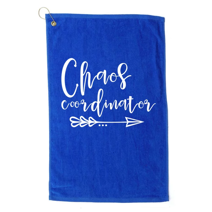 Chaos Coordinator Gift Funny Gift Platinum Collection Golf Towel