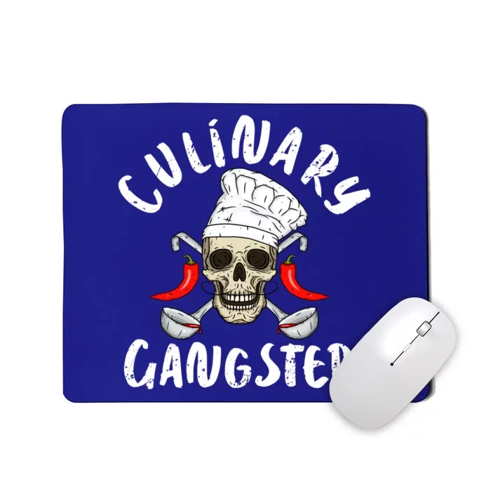 Chef Culinary Gangster Bbq Skull Grill Cook Cooking Meaningful Gift Mousepad