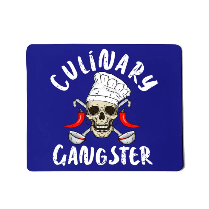 Chef Culinary Gangster Bbq Skull Grill Cook Cooking Meaningful Gift Mousepad