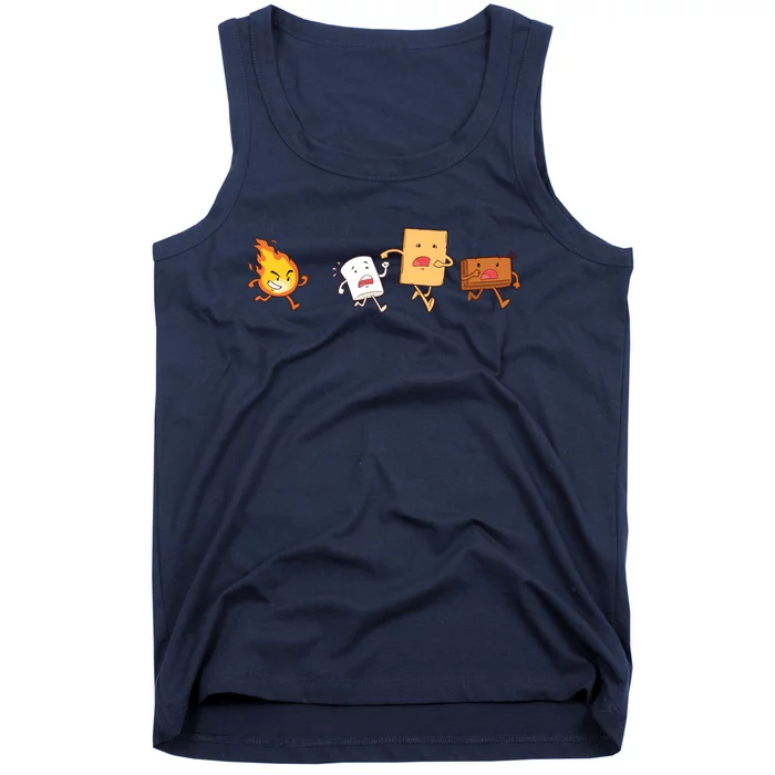 Camping Chef Gift Smores Camp Fire Tank Top