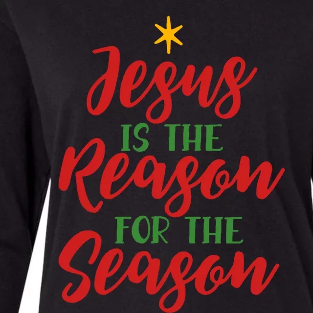 Christian Christmas Gift Jesus Is The Reason For The Season Gift Womens Cotton Relaxed Long Sleeve T-Shirt