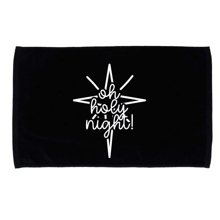 Cute Christmas Gift Oh Holy Night Carol Song For Mom Gift Microfiber Hand Towel