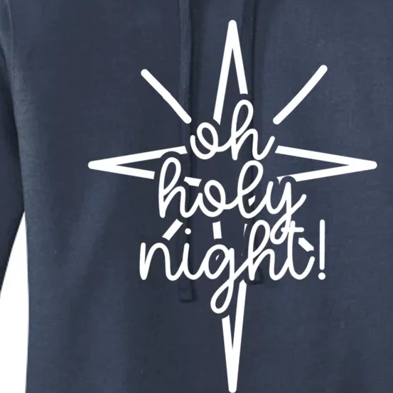 Cute Christmas Gift Oh Holy Night Carol Song For Mom Gift Women's Pullover Hoodie