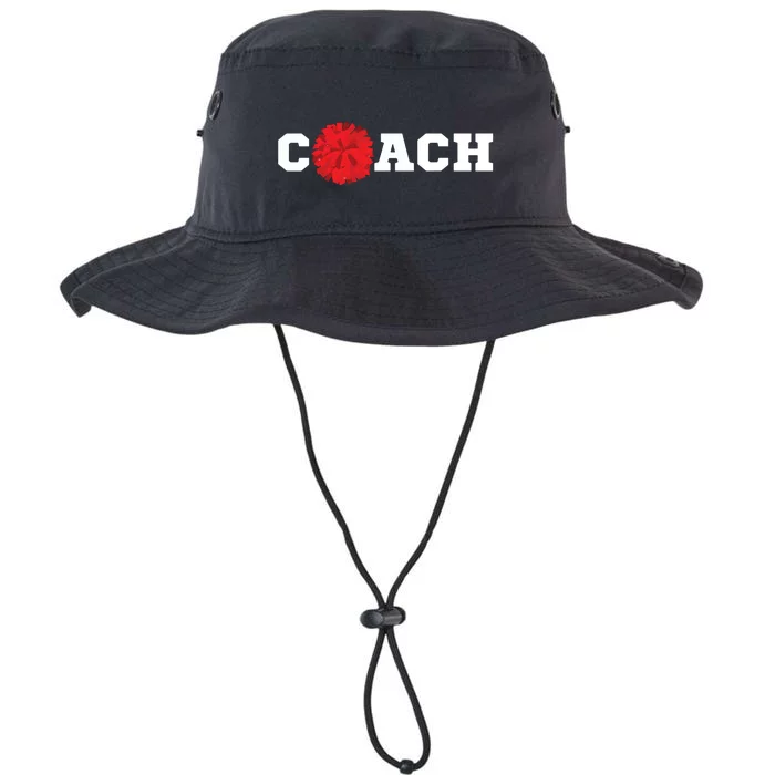 Cheer Coach Gift Cheerleading Cheerleader Red Pom Pom Squad Legacy Cool Fit Booney Bucket Hat