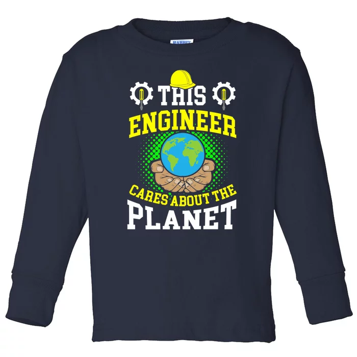 Climate Change Global Warming Environmental Engineer Premium Toddler Long Sleeve Shirt