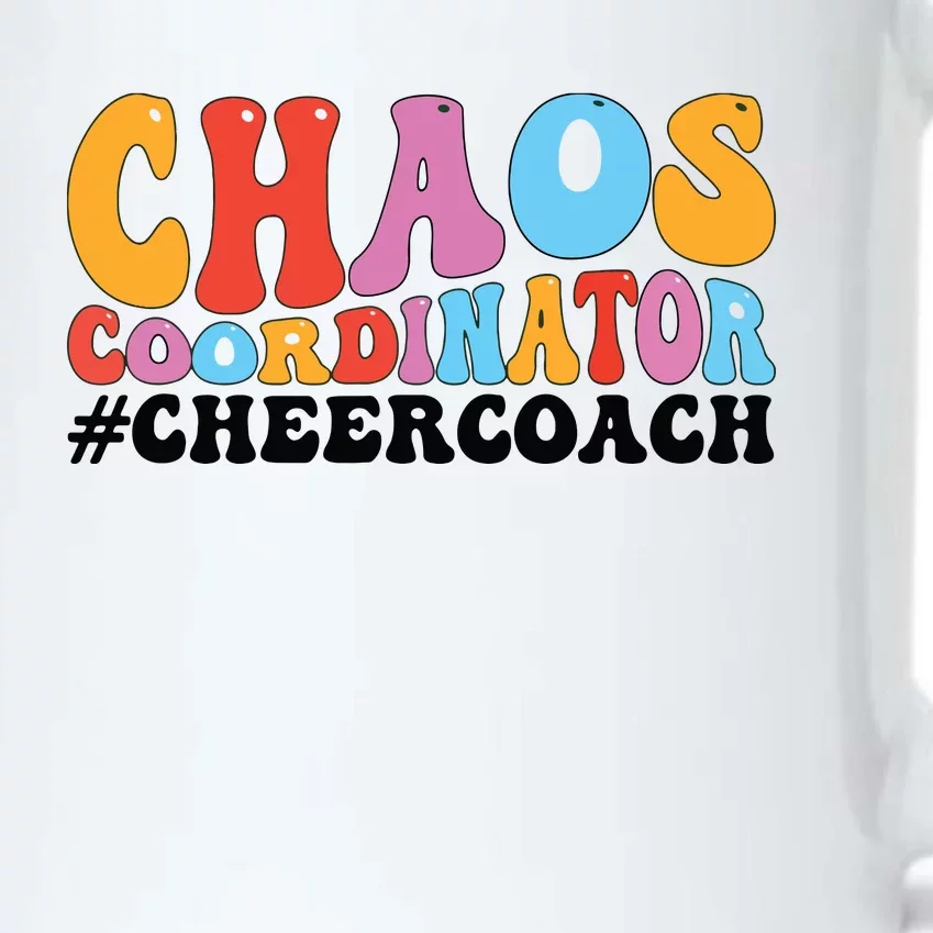 Cheer Coach Groovy Cheerleading Coach Black Color Changing Mug