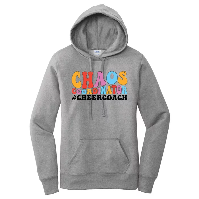 Cheer Coach Groovy Cheerleading Coach Women's Pullover Hoodie