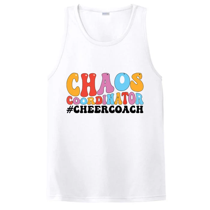 Cheer Coach Groovy Cheerleading Coach Performance Tank