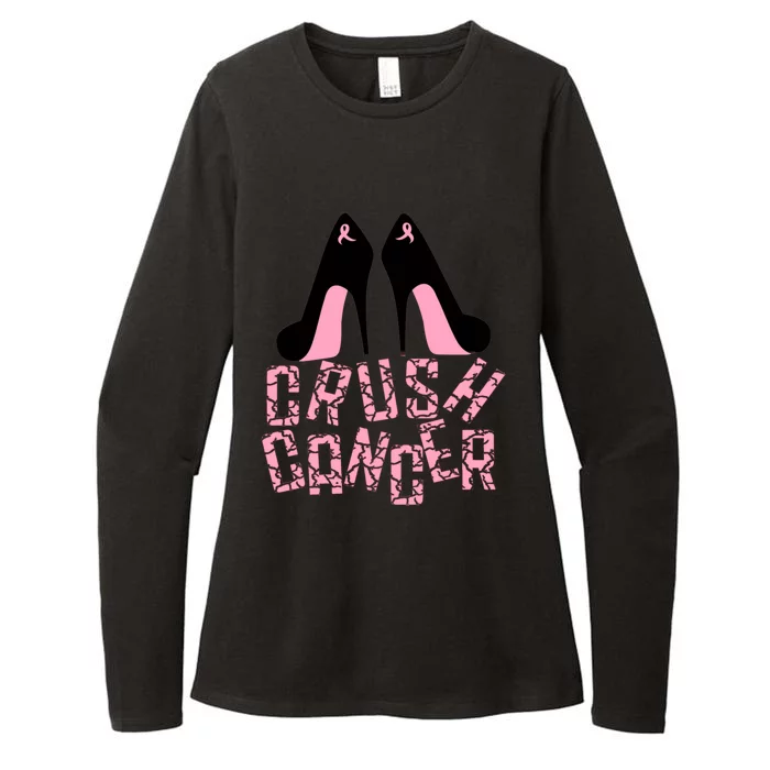 Crush Cancer Great Gift Womens CVC Long Sleeve Shirt