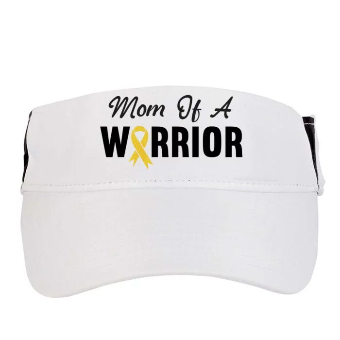 Childhood Cancer Gift Awareness Mom Of A Warrior Messy Bun Gift Adult Drive Performance Visor