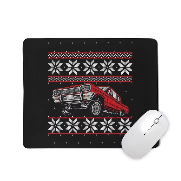 Classic Car Guys Matching Ugly Christmas Old Car Enthusiasts Mousepad