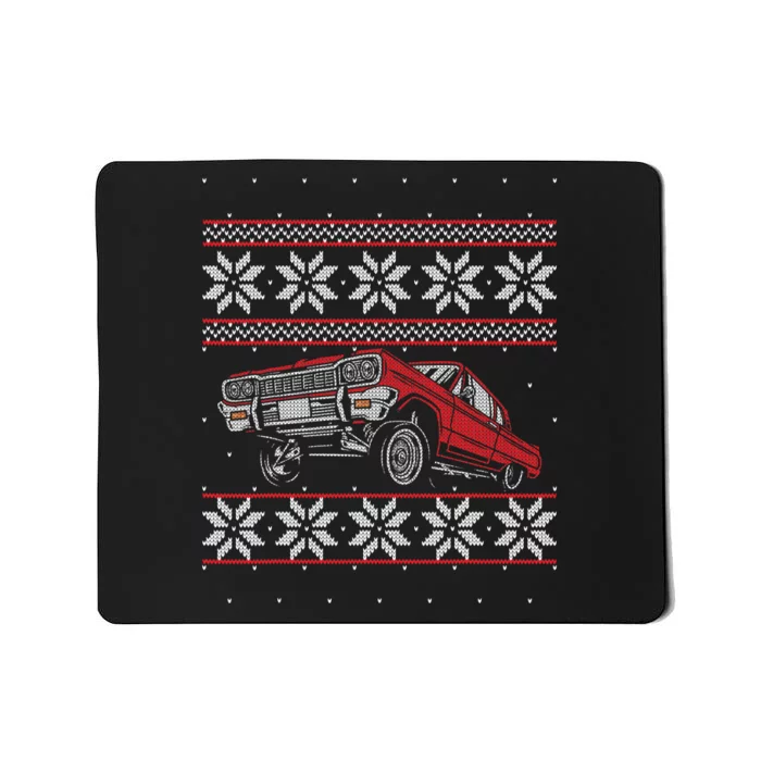 Classic Car Guys Matching Ugly Christmas Old Car Enthusiasts Mousepad