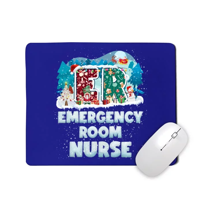 Cute Christmas Gnome Nursing Pajama Christmas Nurse Er Gift Mousepad