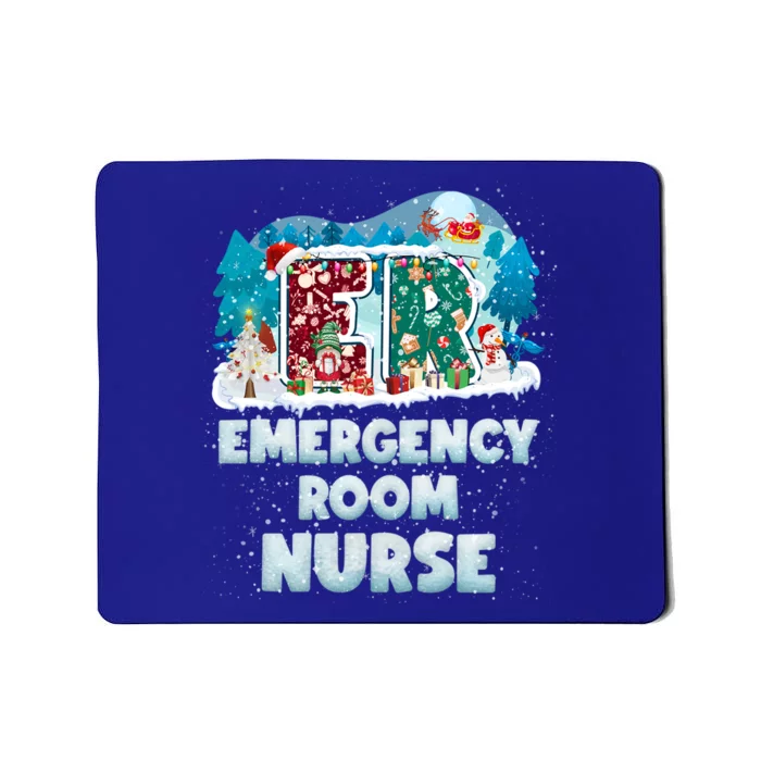 Cute Christmas Gnome Nursing Pajama Christmas Nurse Er Gift Mousepad