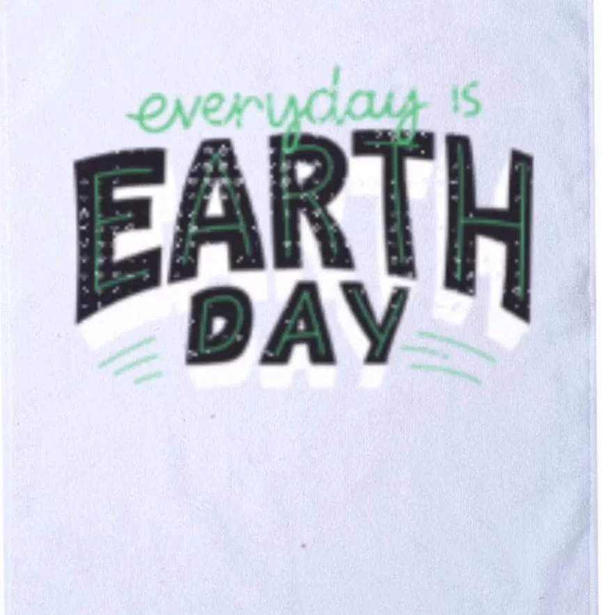 Climate Change Global Warming Everyday Is Earth Day Gift Platinum Collection Golf Towel