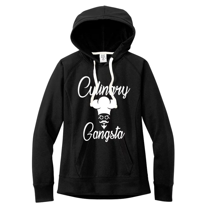 Cool Culinary Gangster Gift For Pro Cooking Master Gift Women's Fleece Hoodie